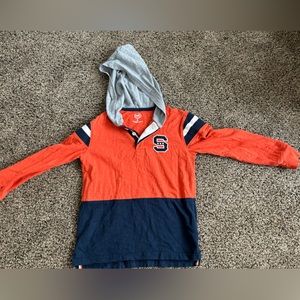 Boys long sleeve hooded t shirt
